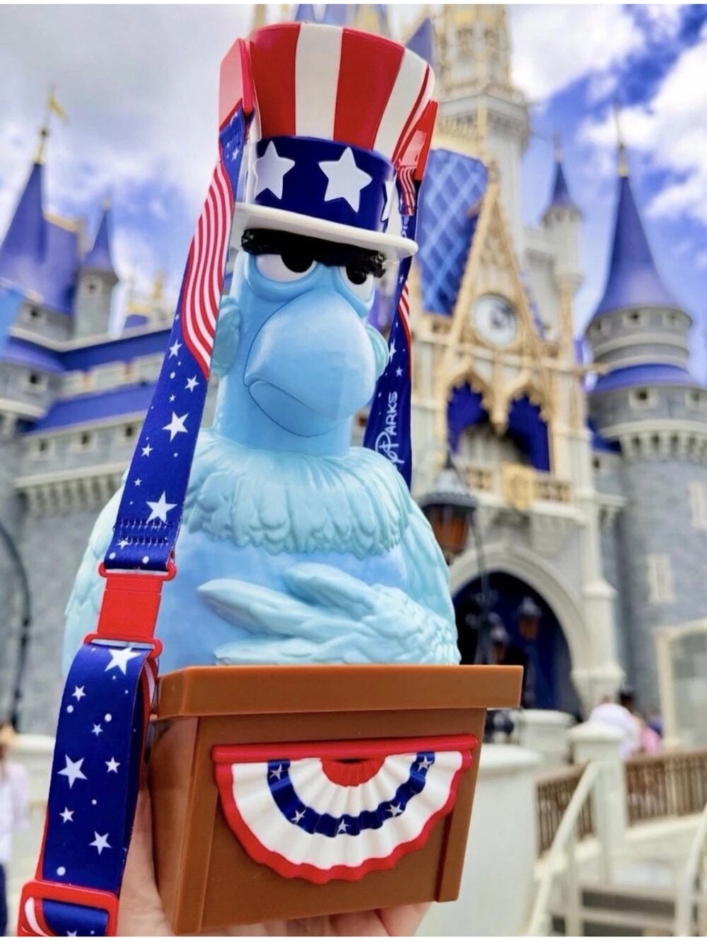 2026 Disney Parks The Muppets Sam Eagle America 250th USA Popcorn Bucket NEW